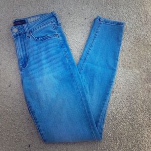 High-Waisted Medium Wash Jeggings